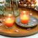 Orange Round Glass Votive Candles (12pc/Box)