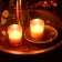 Orange Round Glass Votive Candles (96pcs/Case) Bulk