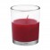 Red Round Glass Votive Candles (96pcs/Case) Bulk