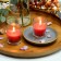Red Round Glass Votive Candles (96pcs/Case) Bulk
