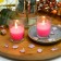 Hot Pink Round Glass Votive Candles (12pc/Box)