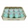 Aqua Round Glass Votive Candles (12pc/Box)