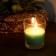 Aqua Round Glass Votive Candles (12pc/Box)