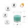 Aqua Round Glass Votive Candles (96pcs/Case) Bulk