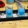 Turquoise Round Glass Votive Candles (12pc/Box)
