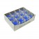 Blue Round Glass Votive Candles (12pc/Box)