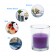 Purple Round Glass Votive Candles (12pc/Box)