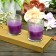 Purple Round Glass Votive Candles (12pc/Box)
