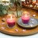 Purple Round Glass Votive Candles (12pc/Box)