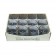 Black Round Glass Votive Candles (96pcs/Case) Bulk