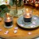 Black Round Glass Votive Candles (12pc/Box)