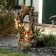 40 Inch Withered  Wood and Mushroom Fountain with Led Light