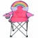 Jeco Kids Outdoor Folding Lawn and Camping Chair with Cup Holder, Rainbow Camp Chair
