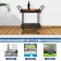 Espresso Wicker Serving Cart