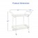 White Wicker Serving Cart