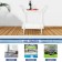 White Wicker Serving Cart