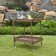 Honey Wicker Serving Cart