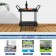 Black Wicker Serving Cart
