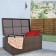 Espresso Wicker Patio Furniture Storage Deck Box