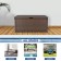 Espresso Wicker Patio Furniture Storage Deck Box