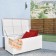 White Wicker Patio Furniture Storage Deck Box