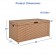 Honey Wicker Patio Furniture Storage Deck Box