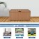 Honey Wicker Patio Furniture Storage Deck Box