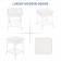 Outdoor White Wicker Patio Furniture End Table