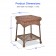 Outdoor Honey Wicker Patio Furniture End Table