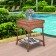 Outdoor Honey Wicker Patio Furniture End Table
