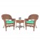 Outdoor Honey Wicker Patio Furniture End Table