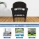 Espresso Wicker Chair With Black Cushion