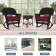 3pc Espresso Rocker Wicker Chair Set With Red Cushion