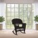 Espresso Rocker Wicker Chair