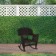 Espresso Rocker Wicker Chair