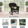 Espresso Rocker Wicker Chair
