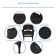 Espresso Wicker Chair With Black Cushion - Set of 2