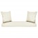 Espresso Resin Wicker Porch Swing with Ivory Cushion