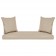 Espresso Resin Wicker Porch Swing with Tan Cushion