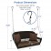 Espresso Resin Wicker Porch Swing with Brown Cushion