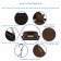 Espresso Resin Wicker Porch Swing with Brown Cushion