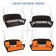 Espresso Resin Wicker Porch Swing with Orange Cushion