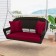 Espresso Resin Wicker Porch Swing with Cushion