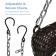 Espresso Resin Wicker Porch Swing with Cushion