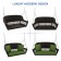 Espresso Resin Wicker Porch Swing with Hunter Green Cushion