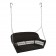 Espresso Resin Wicker Porch Swing