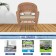 Honey Wicker Chair With Tan Cushion