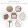 Honey Wicker Chair With Ivory Cushion - Set of  2