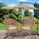 Honey Wicker Chair With Tan Cushion - Set of  2