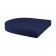 Honey Wicker Chair With Midnight Blue Cushion - Set of 2